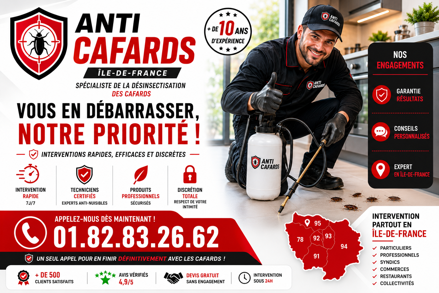 Cafards Noisy le Grand